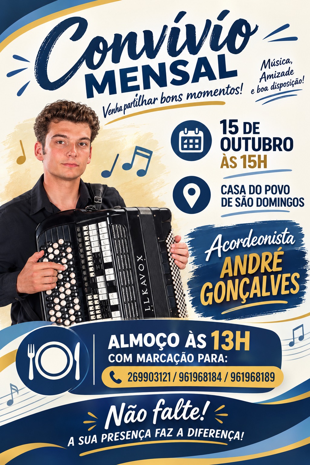Convívio Mensal - André Gonçalves